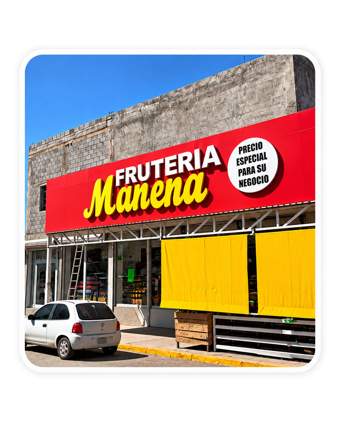 Fachada de Frutería Manena, sucursal San Javier